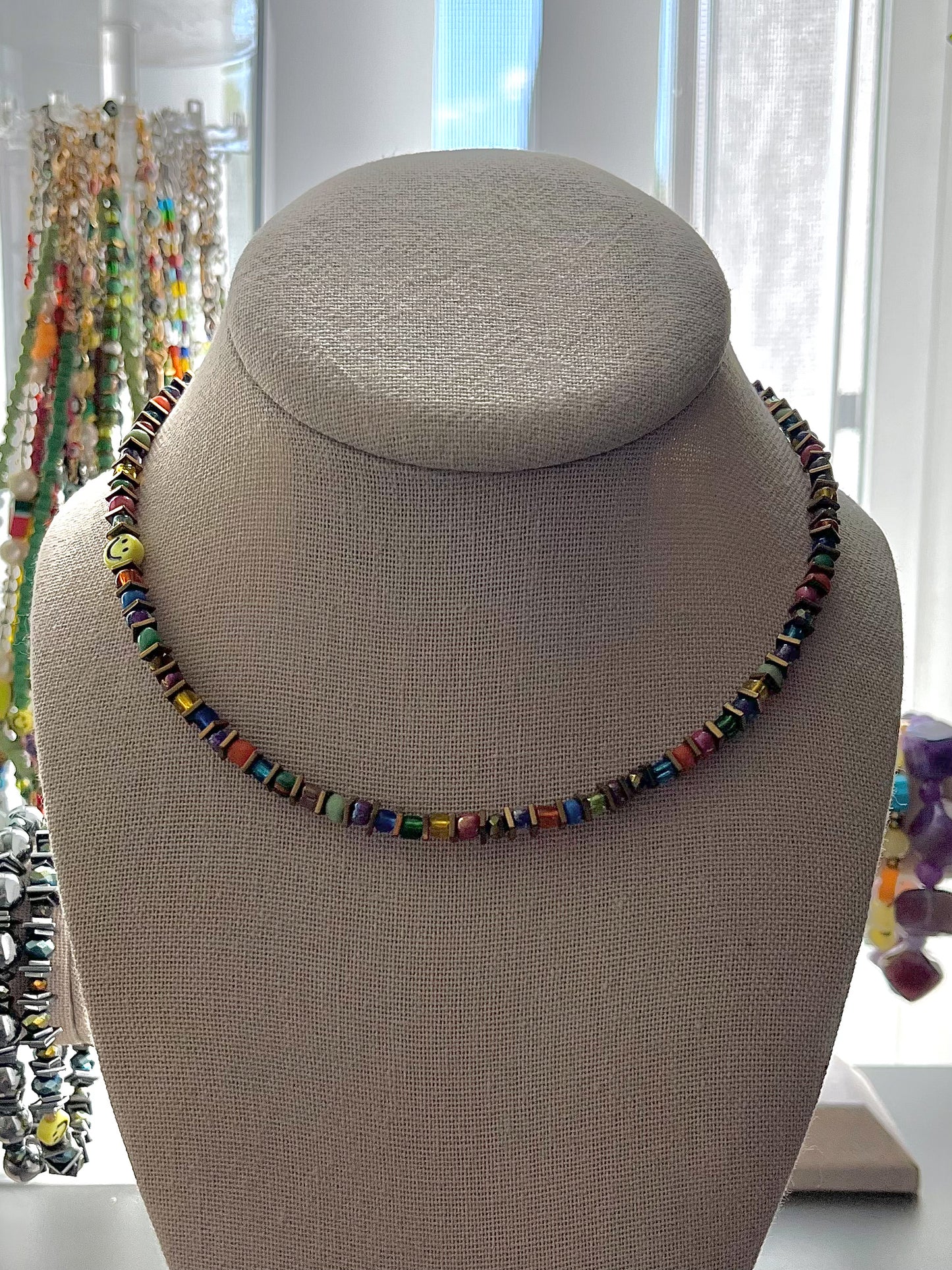Rainbow Spaghetti Choker