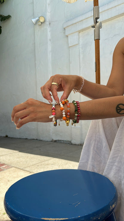 Tangerine Pearl Bracelet