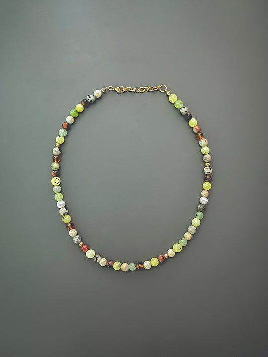 Earth Tone Necklace (Yellow Color Way)