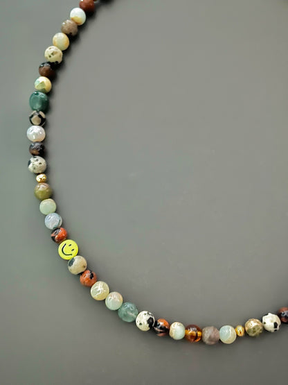 Earth Tone Necklace (Yellow Color Way)