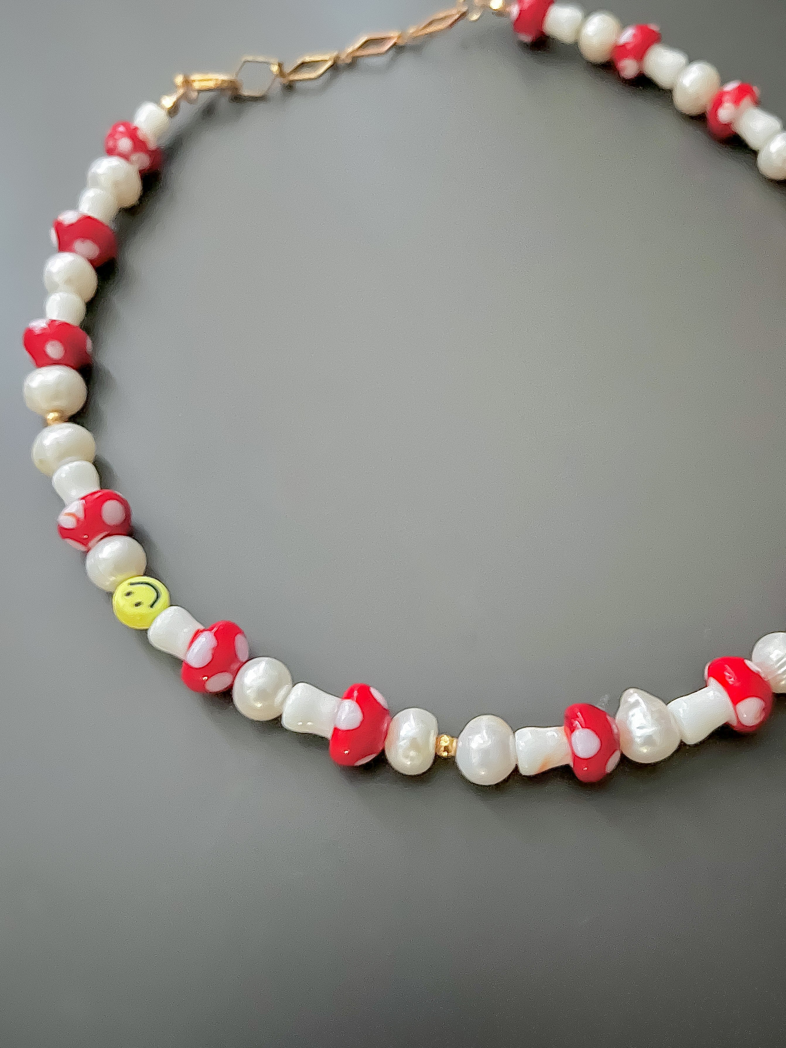 Rainbow Mushroom Pearl Necklace – Station 19 Designs